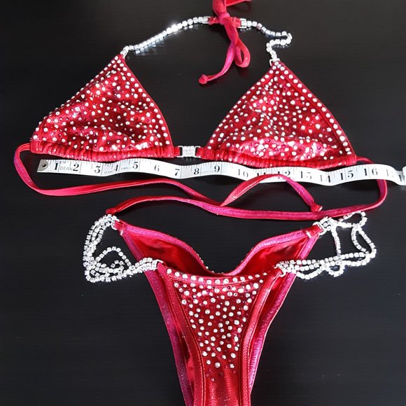 Bikini competition suits used "Red" - Picture 3 of 6